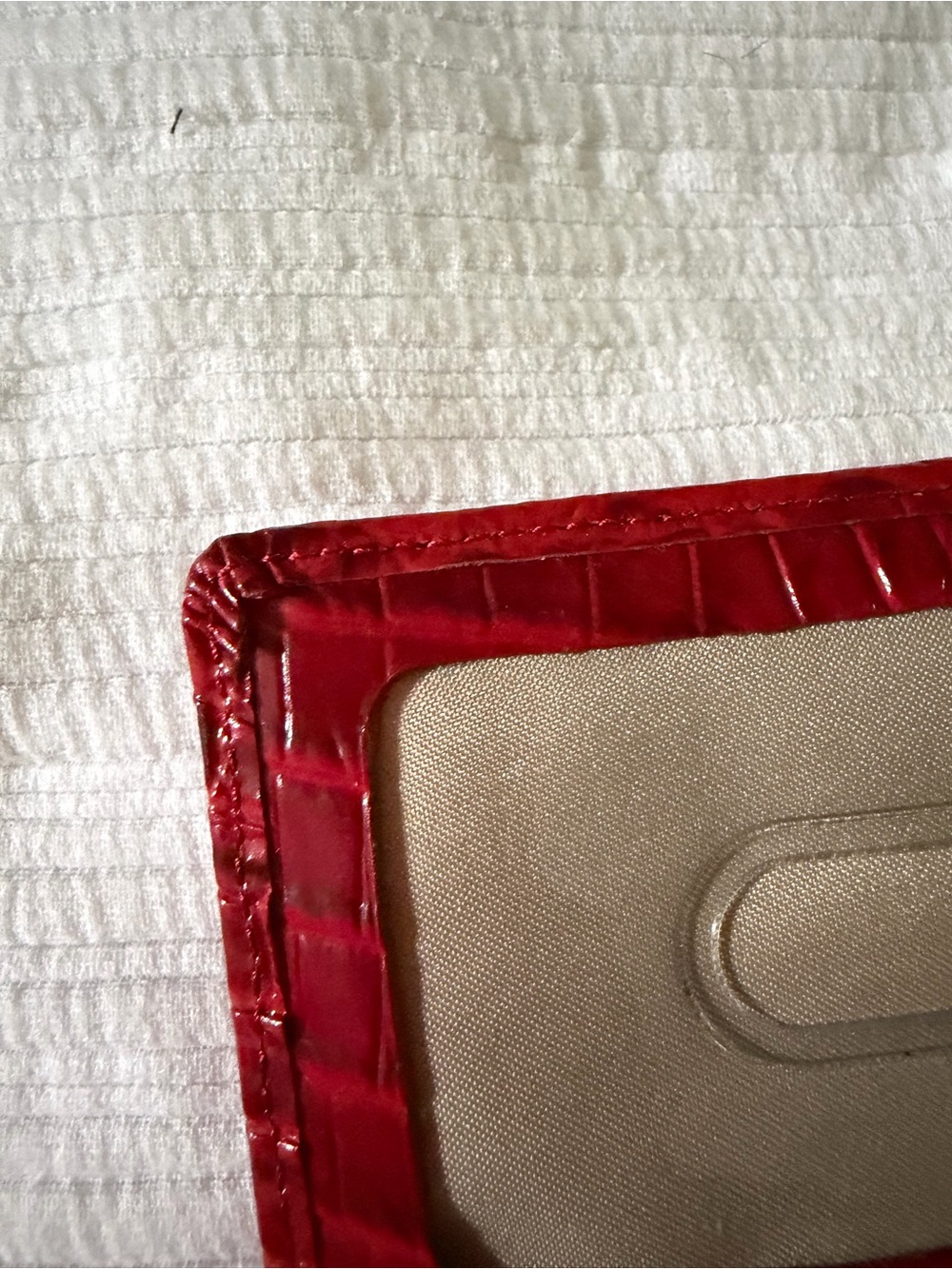 Brahmin Red Croc-Embossed Ady Wallet - Picture 6 of 13